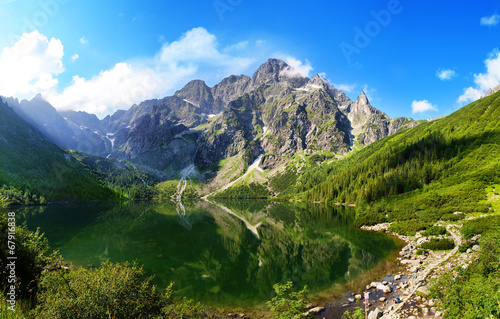 Obraz na płótnie Morskie oko w Tatrach