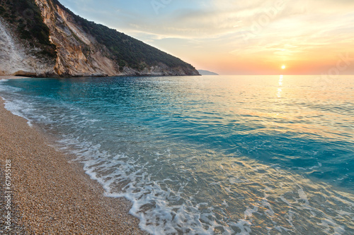 Naklejka woda morze grecja pejzaż lato