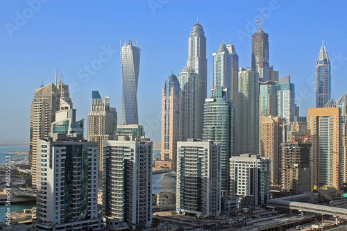 Plakat zatoka miejski nowoczesny panorama