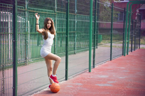 Fototapeta piłka koszykówka sportowy