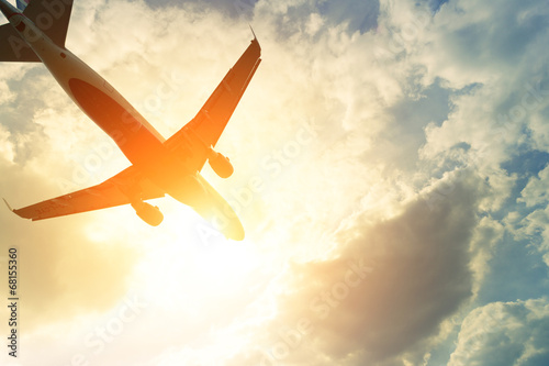 Fototapeta samolot transport londyn odrzutowiec niebo