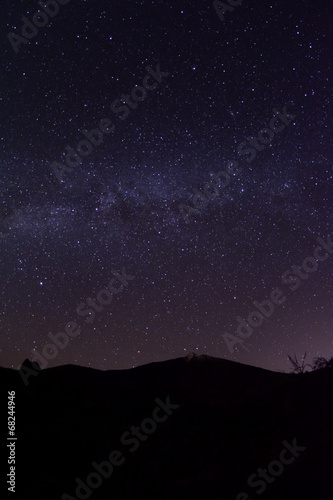 Plakat góra noc kosmos natura hiszpania
