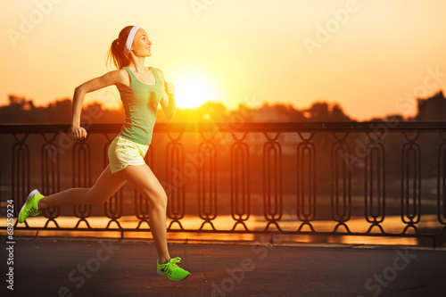 Fotoroleta sport sportowy lekkoatletka jogging kobieta