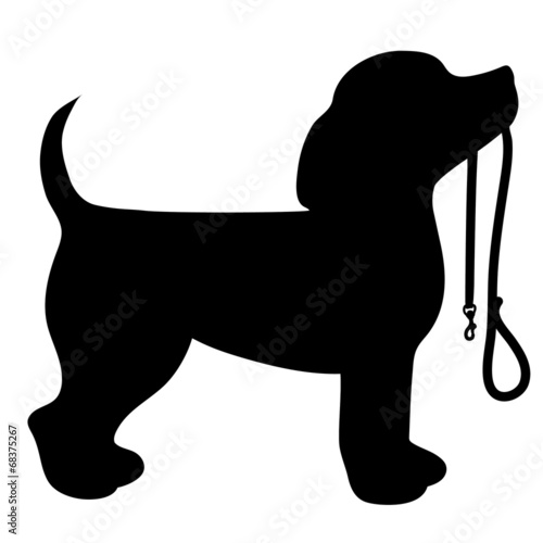 Plakat szczenię ciało kreskówka pies zwierzę