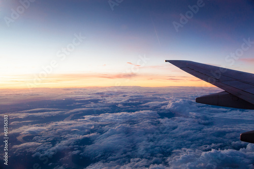 Fotoroleta transport silnik samolot niebo