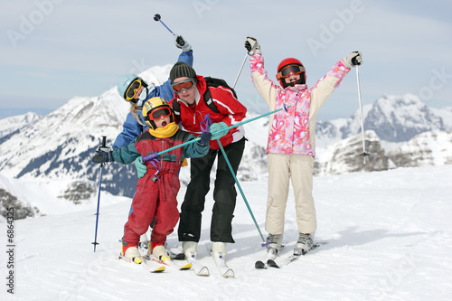 Fototapeta ludzie narty uśmiech sport