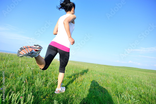 Fotoroleta jogging dziewczynka sport