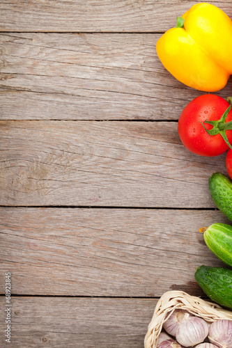 Naklejka jedzenie zdrowy owoc warzywo ogród