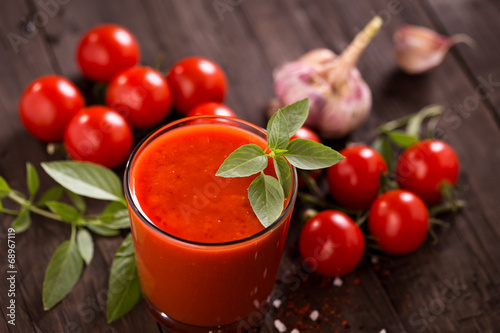Naklejka pomidor warzywo pieprz jedzenie napój