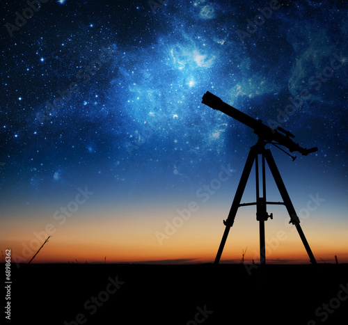 Plakat niebo kosmos galaktyka planeta