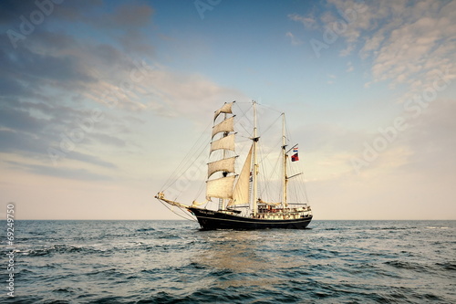 Fototapeta ocean morze pejzaż żeglarstwo statek