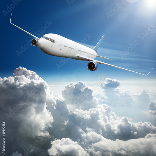 Obraz na płótnie airliner lotnictwo odrzutowiec niebo