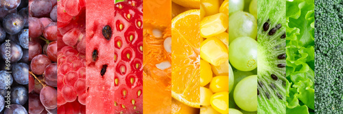 Fotoroleta warzywo zbiory kolaż jedzenie zdrowy
