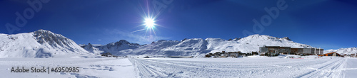 Obraz na płótnie śnieg góra widok alpy
