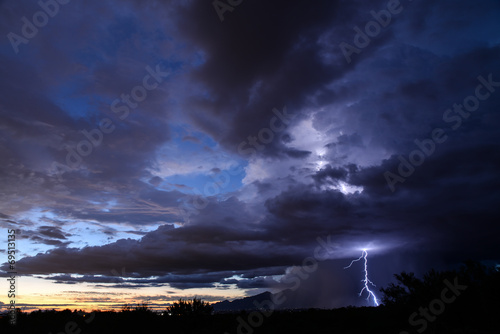 Obraz na płótnie sztorm grzmot monsun burza z piorunami