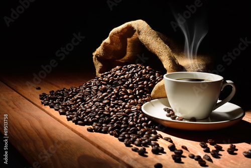 Naklejka kubek arabski kawa