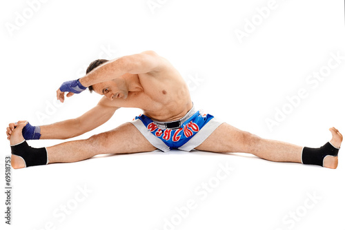 Fototapeta bokser mężczyzna sportowy ciało