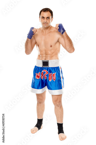 Fototapeta ćwiczenie sztuki walki mężczyzna boks warta