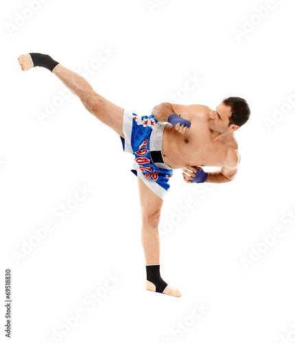 Plakat sztuki walki sportowy ćwiczenie bokser zdrowy