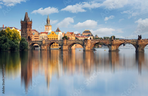 Fototapeta stary miasto praga most czeski