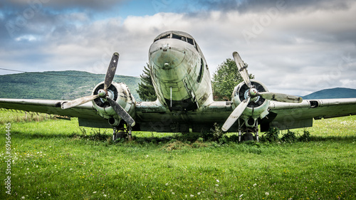 Fotoroleta samolot stary wojskowy historia samoloty