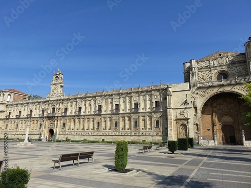Naklejka hiszpania pałac klasztor zamek architektura