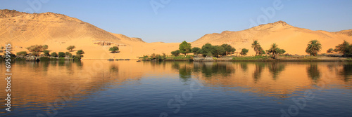 Naklejka wydma egipt rzeki piasek nil