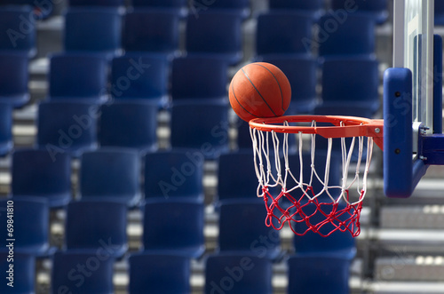 Plakat sport mecz koszykówka piłka