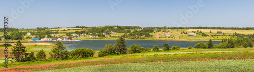 Fototapeta panorama krajobraz zatoka pole