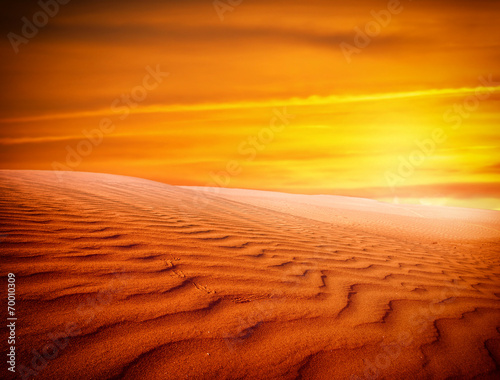 Naklejka wydma pustynia panoramiczny azja pejzaż
