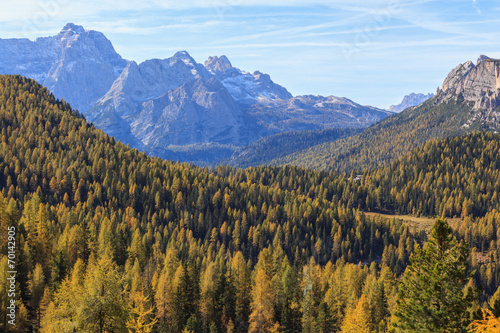 Fototapeta pejzaż jesień góra alpy