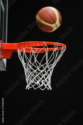 Plakat koszykówka para sport