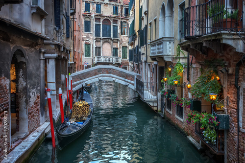 Obraz na płótnie gondola rialto włoski