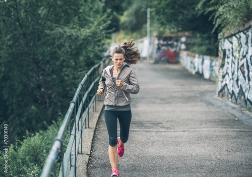 Fototapeta zdrowie lekkoatletka jogging