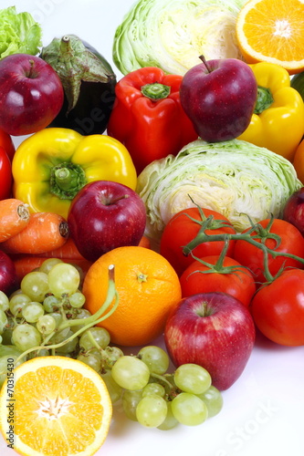 Fototapeta witamina warzywo jedzenie owoc zdrowie