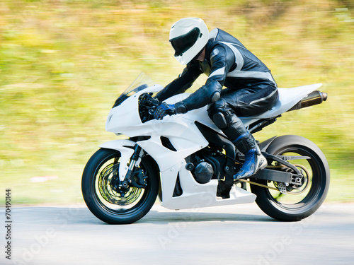 Obraz na płótnie motocykl sport droga ruch