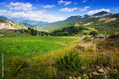 Obraz na płótnie pejzaż góra wzgórze spokojny krajobraz