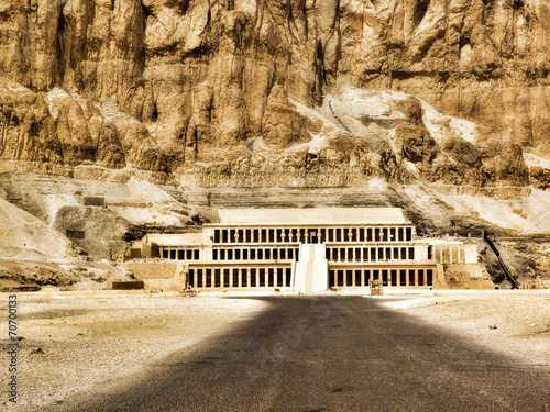 Naklejka świątynia antyczny egipt