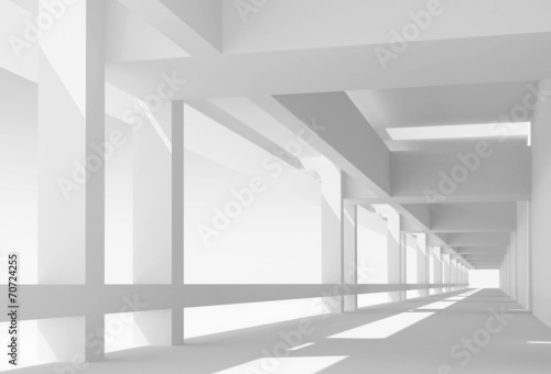 Naklejka architektura tunel perspektywa 3D korytarz