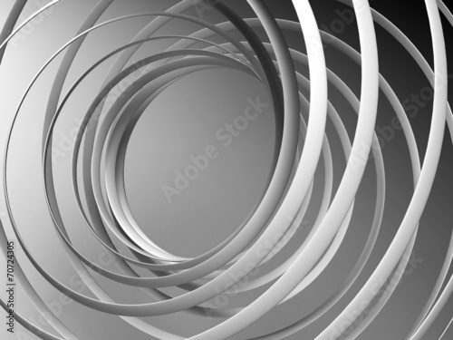 Plakat tunel nowoczesny abstrakcja 3D
