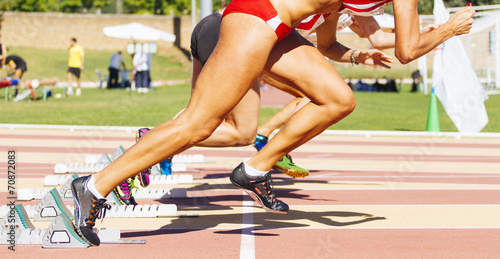 Fotoroleta wyścig sport kobieta prędkość start