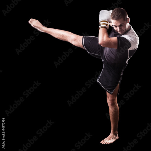 Fototapeta lekkoatletka mężczyzna boks sport kick-boxing