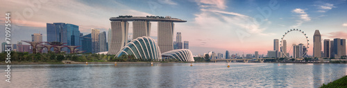 Naklejka architektura singapur metropolia zatoka