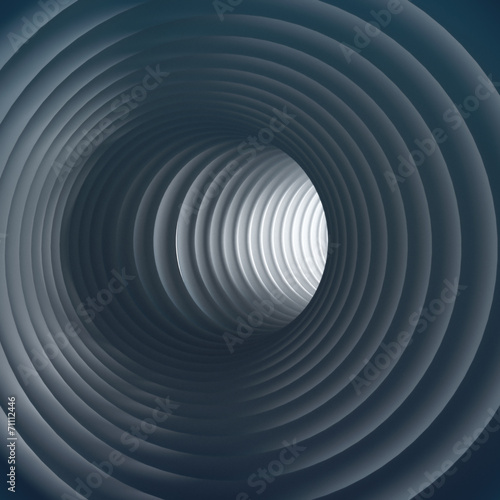 Naklejka 3D droga tunel opowieść koło