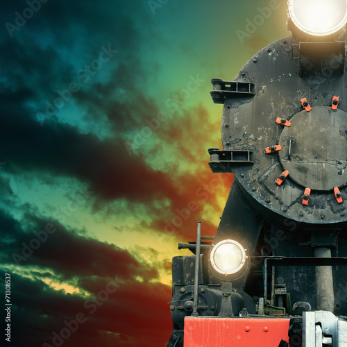 Fototapeta silnik stary maszyny lokomotywa