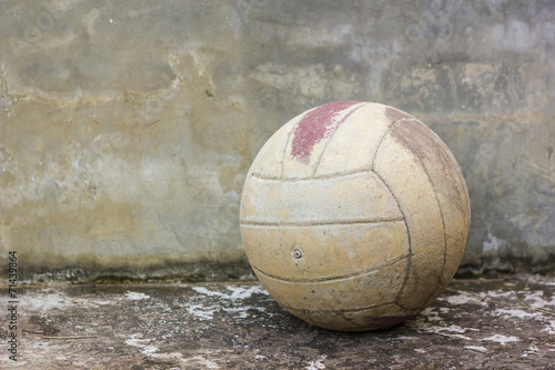 Naklejka stary vintage sport piłka nożna siatkówka