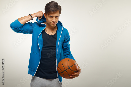 Naklejka ludzie sport koszykówka portret