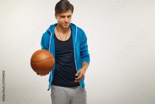 Fotoroleta mężczyzna portret sport piłka