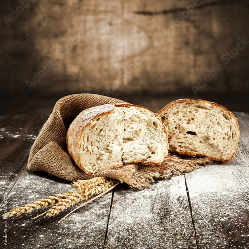 Plakat zboże mąka zdrowy stary ziarno