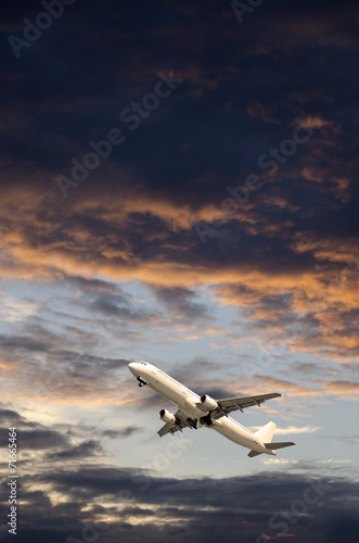 Obraz na płótnie rejs samolot transport odrzutowiec